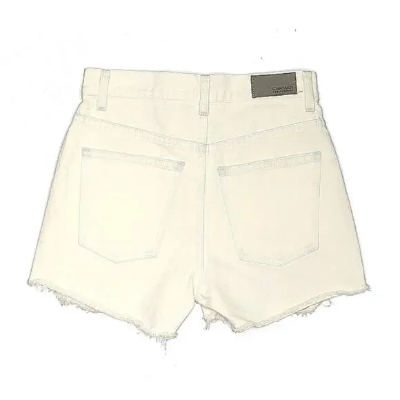 Just in 💫| Camar High Rise Waist Ivory Denim Shorts Women’s SZ 23 - Picture 2 of 2